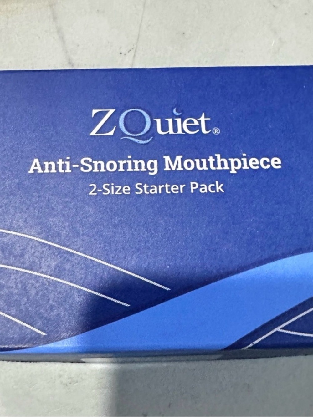 ZQuiet Anti-Snoring Mouthpiece - Blue Packaging